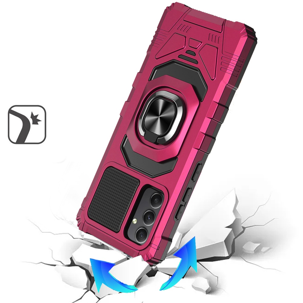 For Samsung Galaxy A26 Hybrid Dual Layer 360° Ring Stand TPU Rugged Case Cover - Imagen 69 de 74