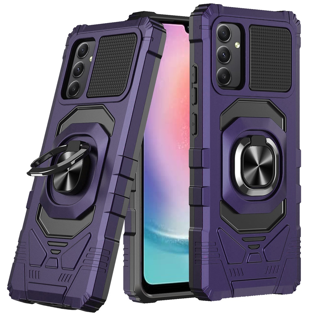 For Samsung Galaxy A26 Hybrid Dual Layer 360° Ring Stand TPU Rugged Case Cover - Imagen 58 de 74