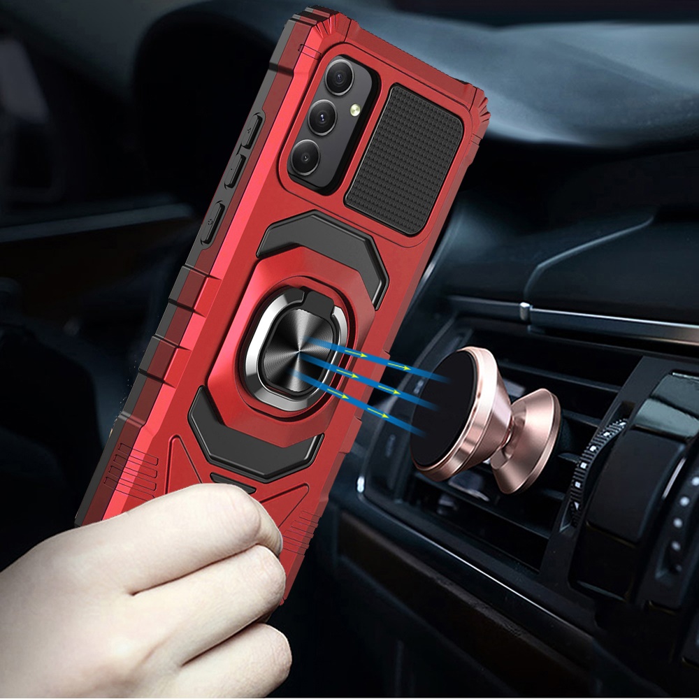 For Samsung Galaxy A26 Hybrid Dual Layer 360° Ring Stand TPU Rugged Case Cover - Imagen 35 de 74