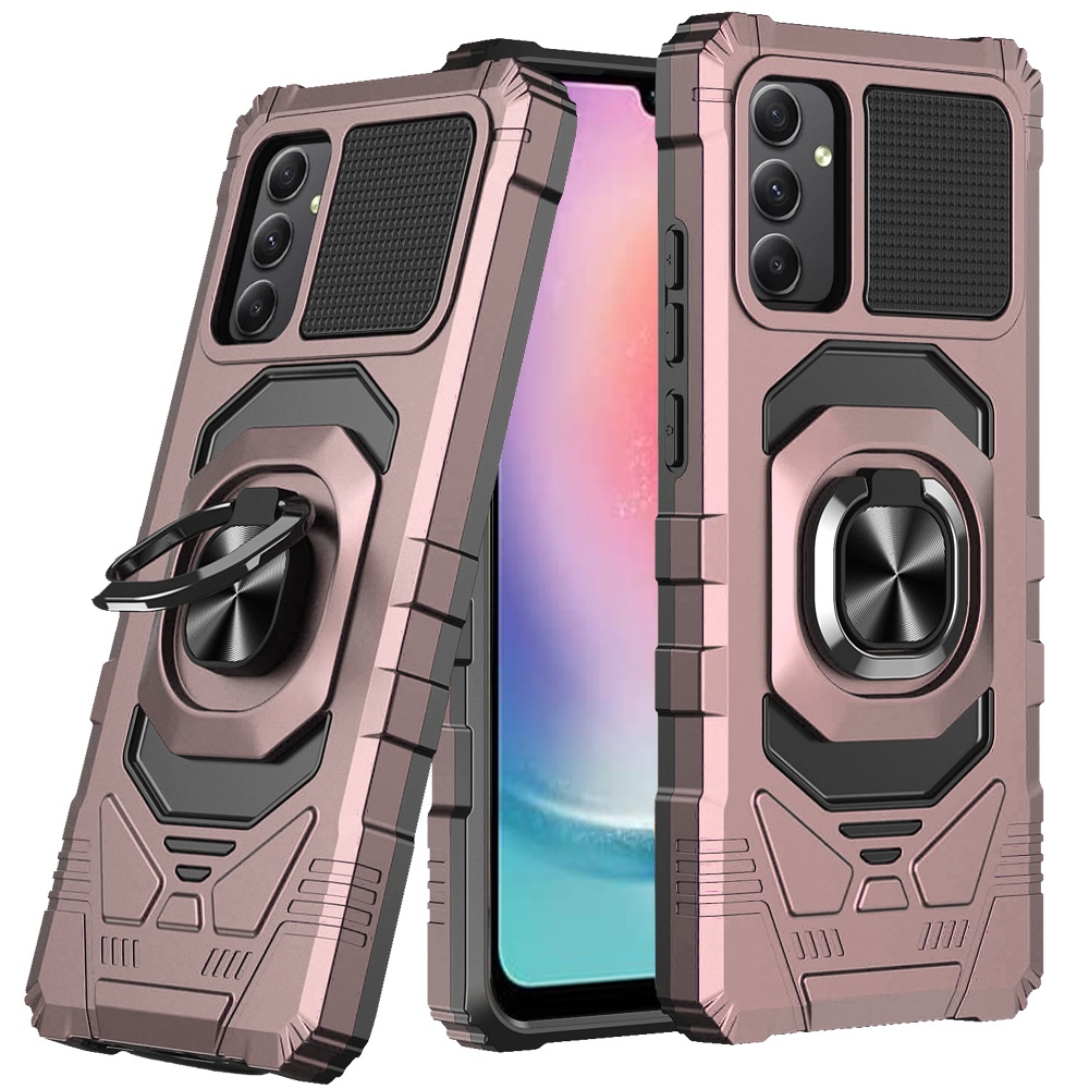 For Samsung Galaxy A26 Hybrid Dual Layer 360° Ring Stand TPU Rugged Case Cover - Imagen 46 de 74