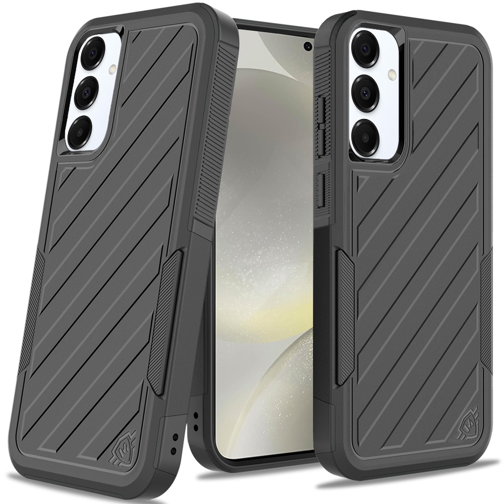 For Samsung Galaxy A36 Hybrid lined shockproof Rugged 2in1 Textured Case Cover - Picture 23 of 84