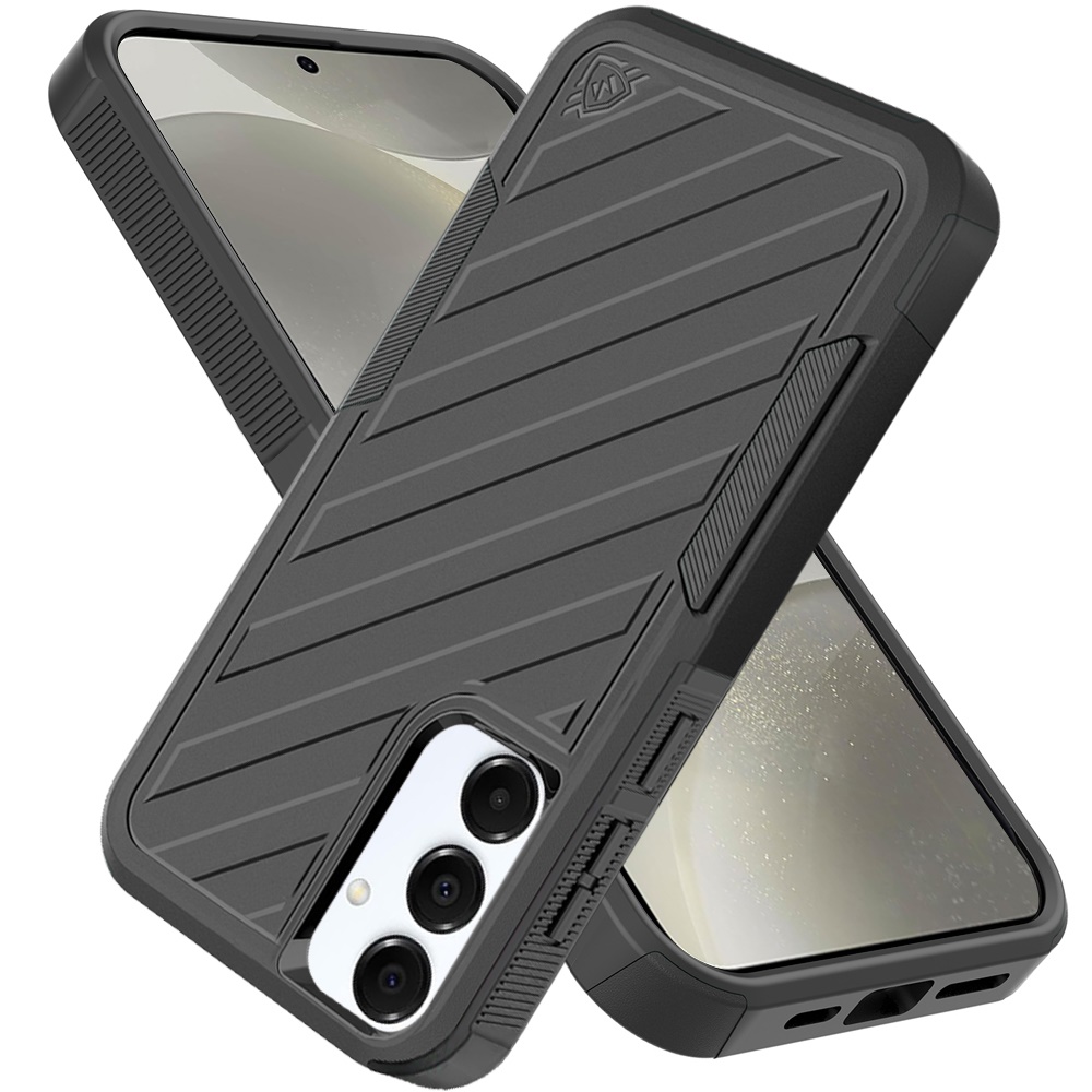 For Samsung Galaxy A36 Hybrid lined shockproof Rugged 2in1 Textured Case Cover - Picture 19 of 84