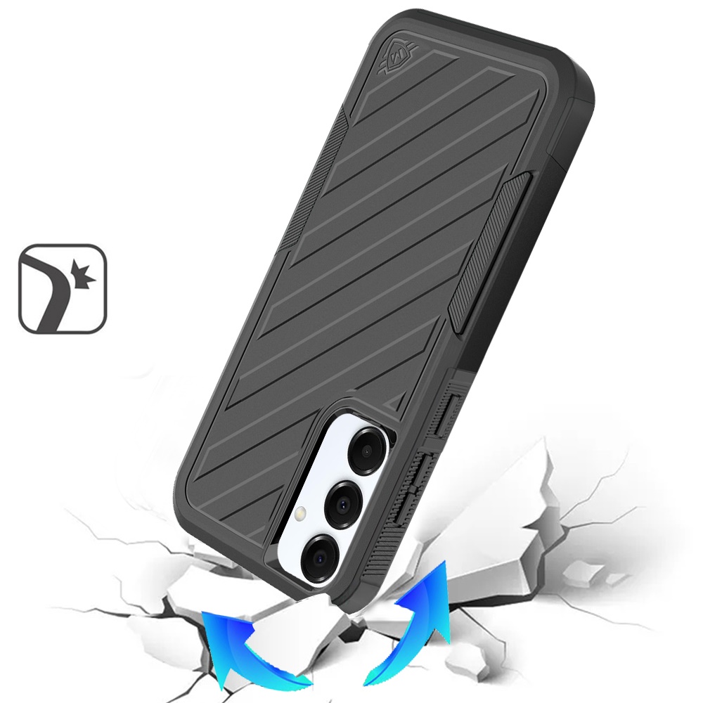 For Samsung Galaxy A36 Hybrid lined shockproof Rugged 2in1 Textured Case Cover - Picture 21 of 84