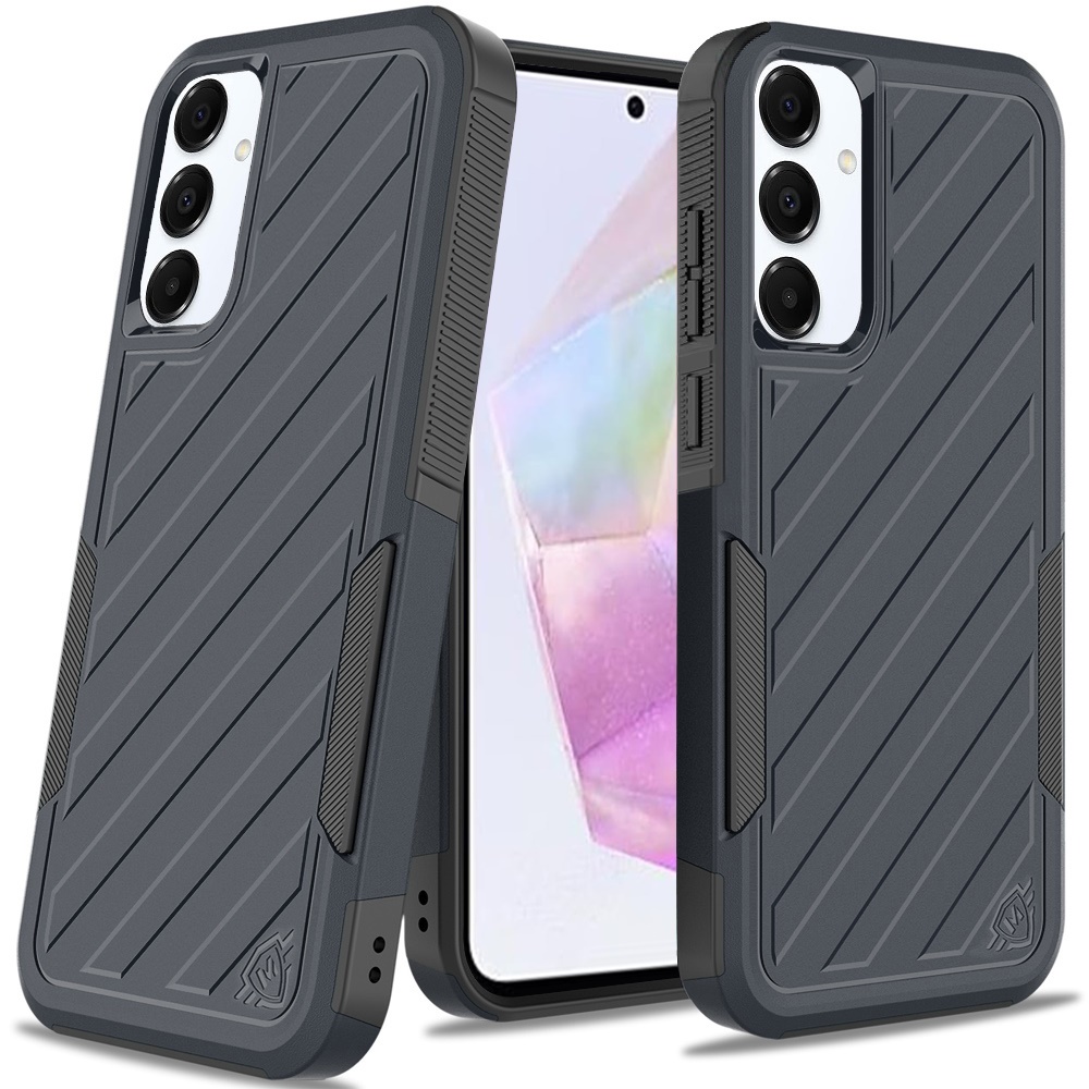 For Samsung Galaxy A36 Hybrid lined shockproof Rugged 2in1 Textured Case Cover - Picture 27 of 84