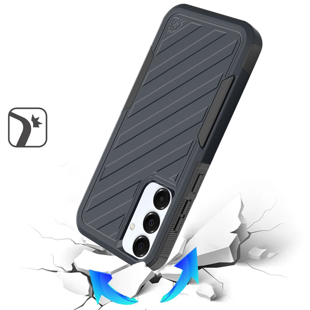 For Samsung Galaxy A36 Hybrid lined shockproof Rugged 2in1 Textured Case Cover - Picture 28 of 84