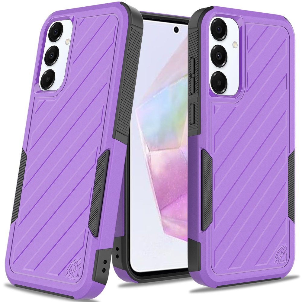 For Samsung Galaxy A36 Hybrid lined shockproof Rugged 2in1 Textured Case Cover - Picture 75 of 84