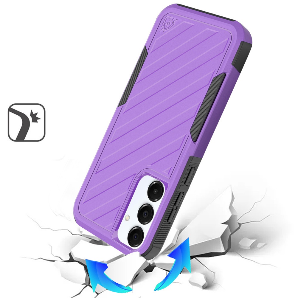 For Samsung Galaxy A36 Hybrid lined shockproof Rugged 2in1 Textured Case Cover - Picture 76 of 84