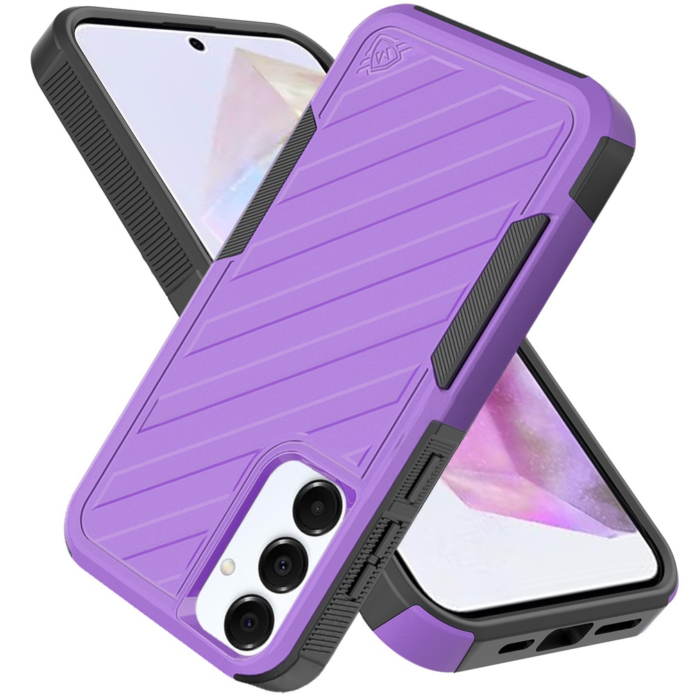 For Samsung Galaxy A36 Hybrid lined shockproof Rugged 2in1 Textured Case Cover - Picture 73 of 84
