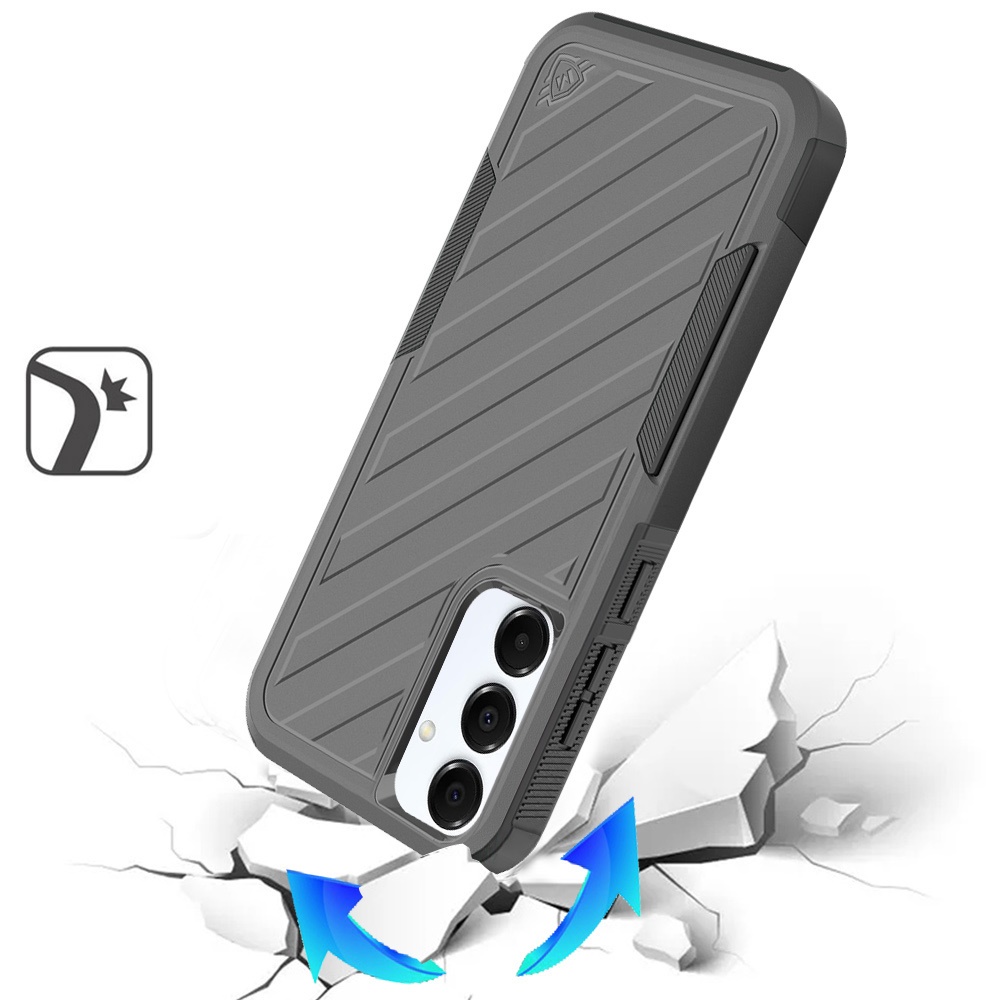 For Samsung Galaxy A36 Hybrid lined shockproof Rugged 2in1 Textured Case Cover - Picture 52 of 84