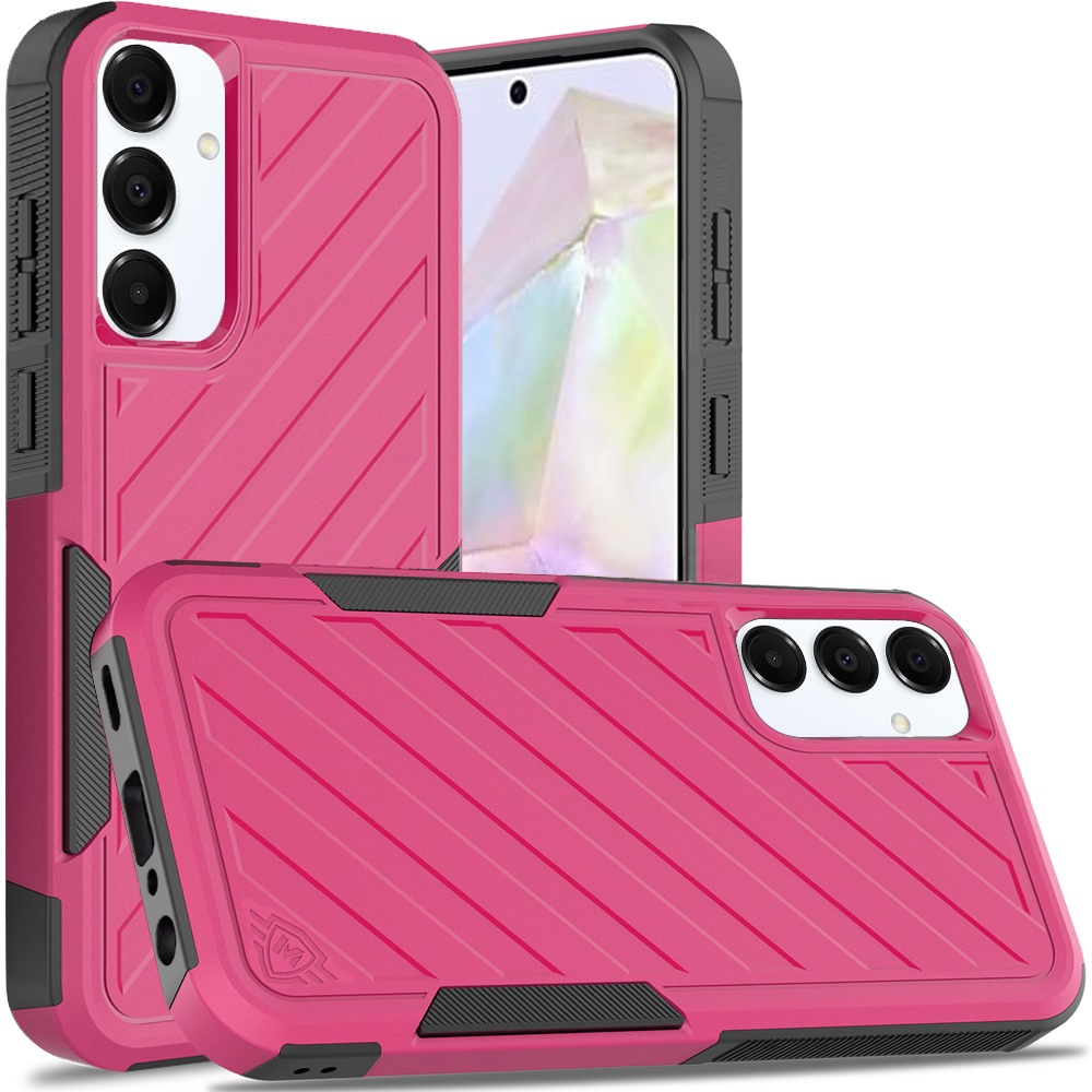 For Samsung Galaxy A36 Hybrid lined shockproof Rugged 2in1 Textured Case Cover - Picture 62 of 84
