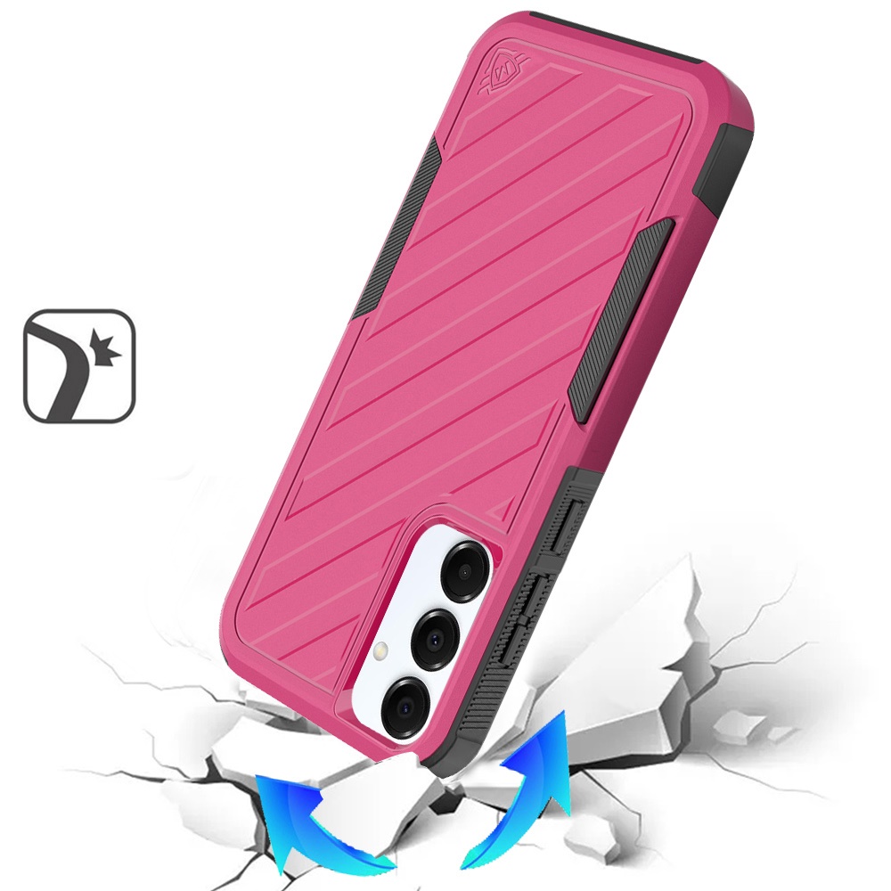 For Samsung Galaxy A36 Hybrid lined shockproof Rugged 2in1 Textured Case Cover - Picture 64 of 84