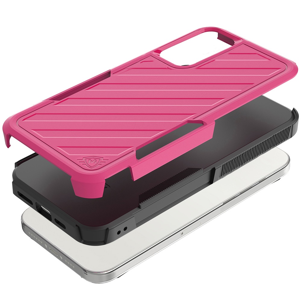 For Samsung Galaxy A36 Hybrid lined shockproof Rugged 2in1 Textured Case Cover - Picture 67 of 84