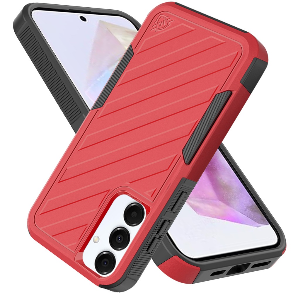 For Samsung Galaxy A36 Hybrid lined shockproof Rugged 2in1 Textured Case Cover - Picture 37 of 84