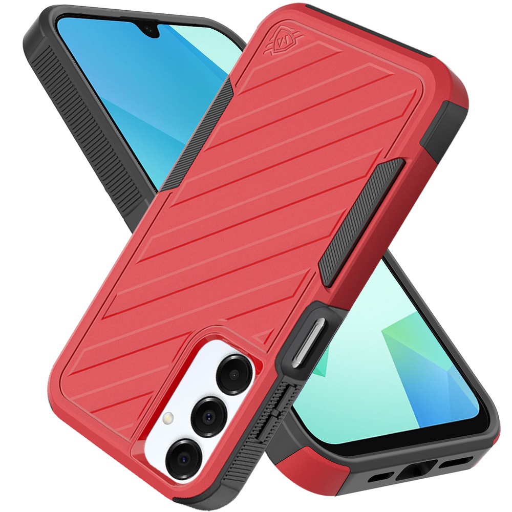 For Samsung Galaxy A36 Hybrid lined shockproof Rugged 2in1 Textured Case Cover - Picture 48 of 84