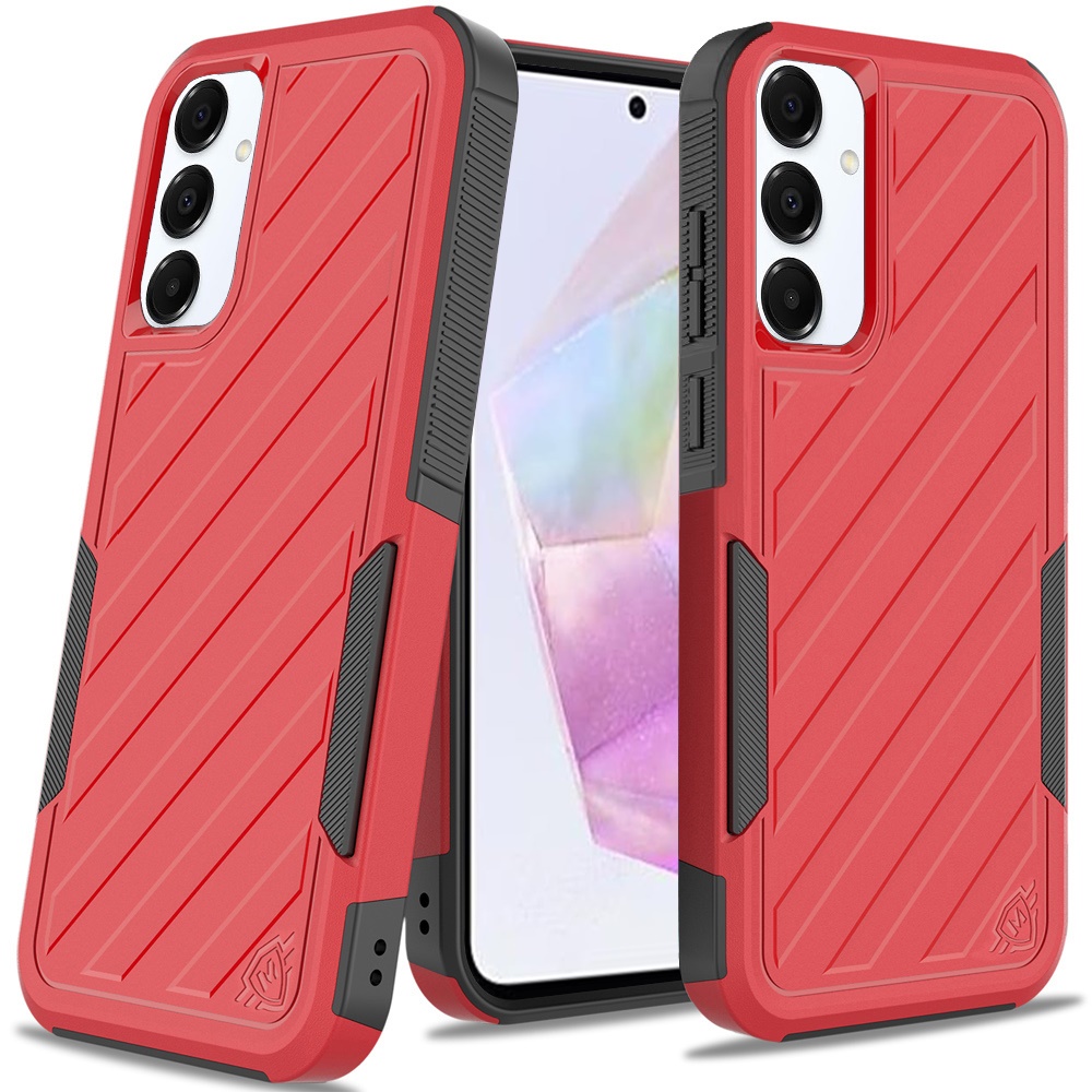 For Samsung Galaxy A36 Hybrid lined shockproof Rugged 2in1 Textured Case Cover - Picture 39 of 84