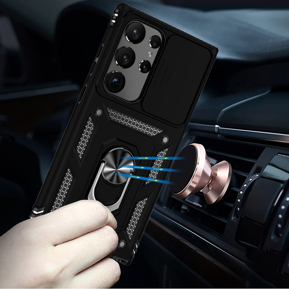 Für Samsung Galaxy A36 Ständer, Linsenschutz, Stoßfest Bumper Case Hülle - Bild 14 von 66