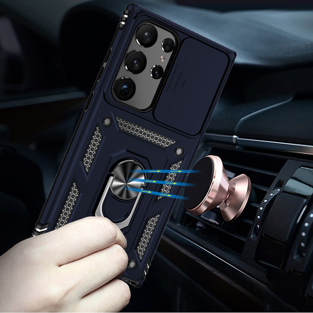 Für Samsung Galaxy A36 Ständer, Linsenschutz, Stoßfest Bumper Case Hülle - Bild 26 von 66