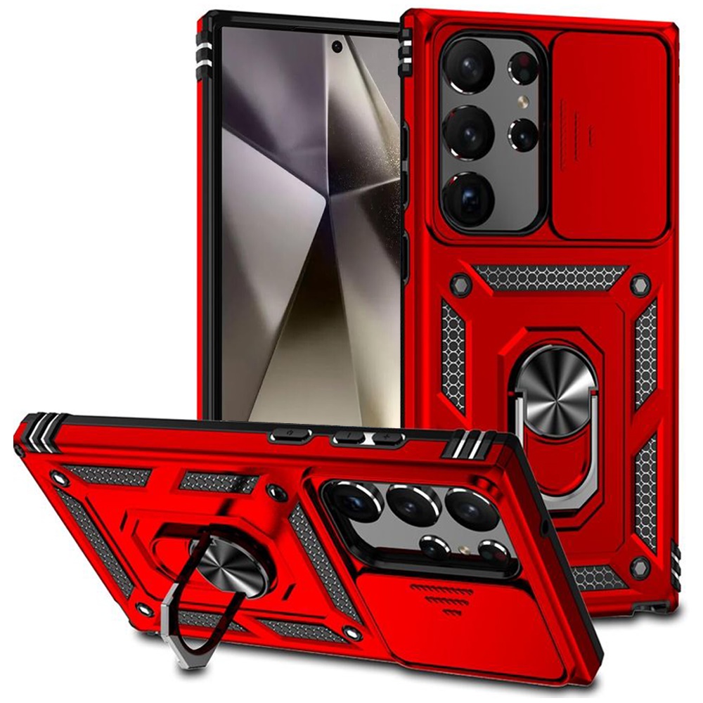 Für Samsung Galaxy A36 Ständer, Linsenschutz, Stoßfest Bumper Case Hülle - Bild 36 von 66