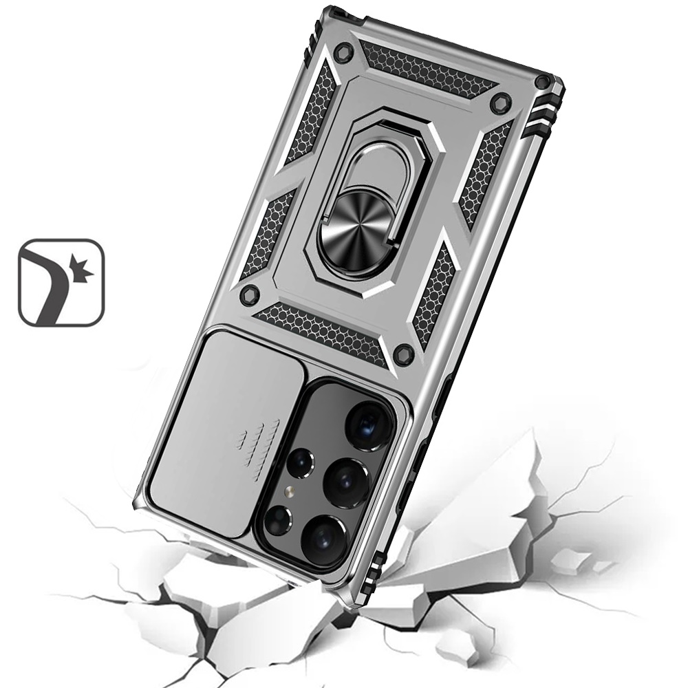 Für Samsung Galaxy A36 Ständer, Linsenschutz, Stoßfest Bumper Case Hülle - Bild 65 von 66