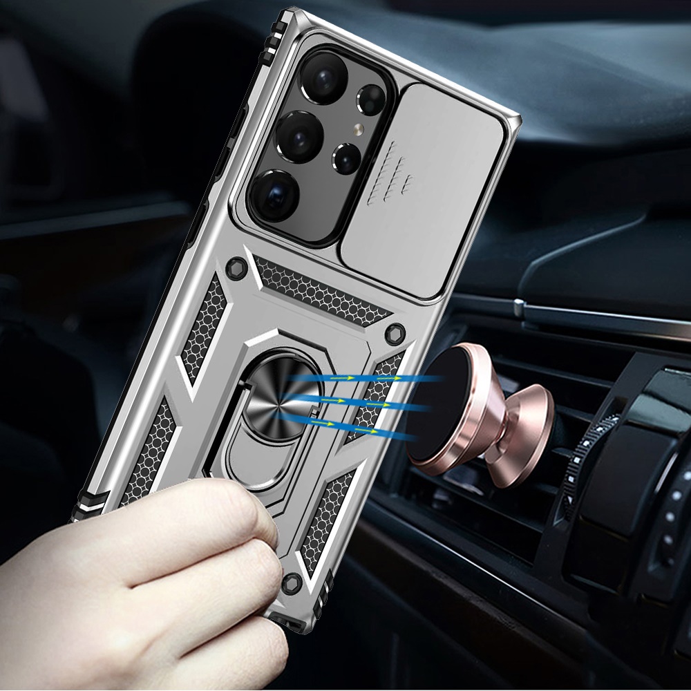 Für Samsung Galaxy A36 Ständer, Linsenschutz, Stoßfest Bumper Case Hülle - Bild 66 von 66