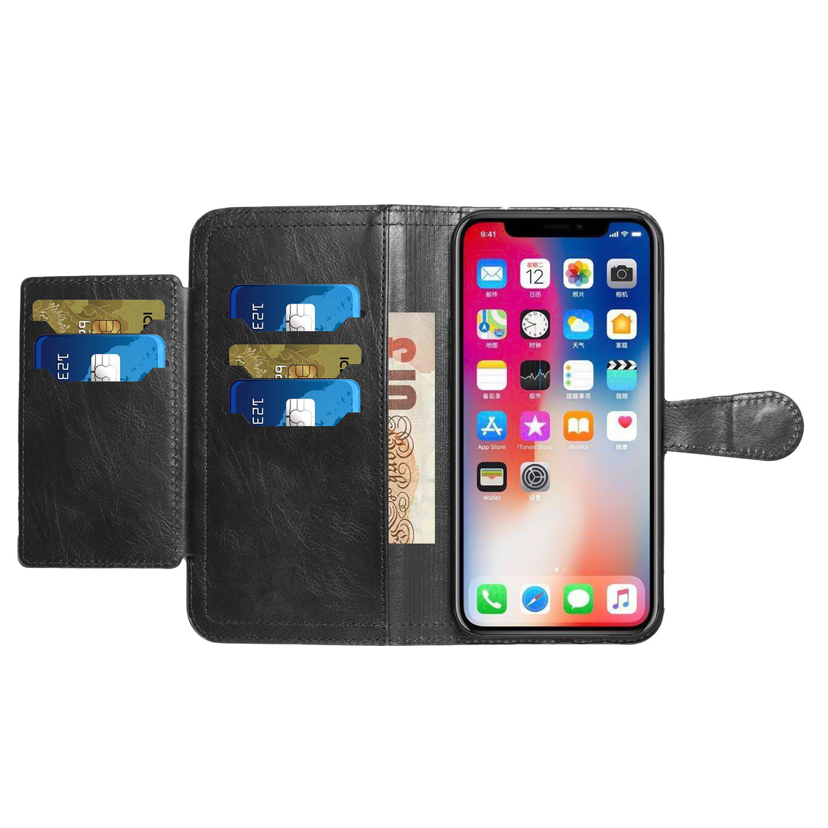 For Samsung Galaxy A54 5G Card Holder Zipper Storage Leather Wallet Case Cover - Picture 32 of 34