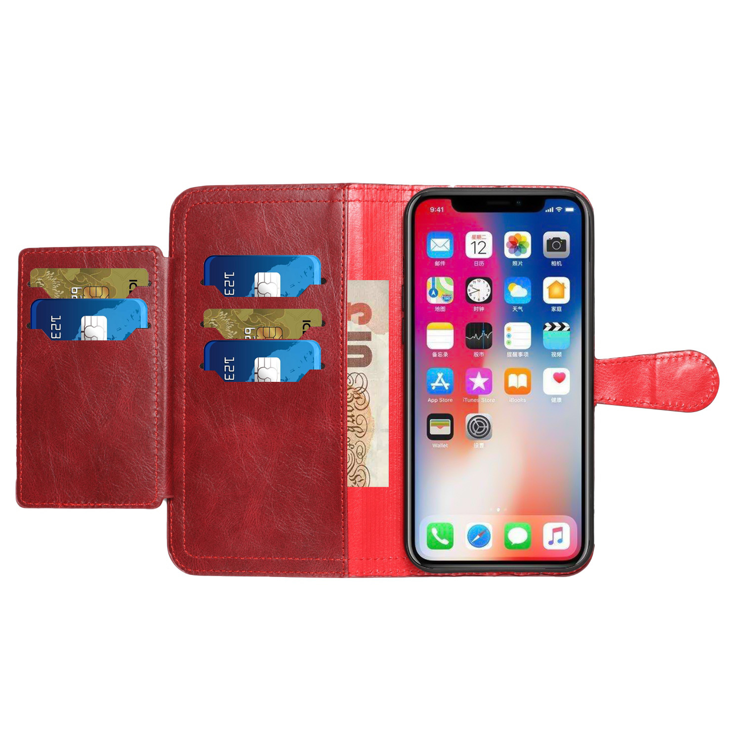 For Samsung Galaxy A54 5G Card Holder Zipper Storage Leather Wallet Case Cover - Picture 19 of 34