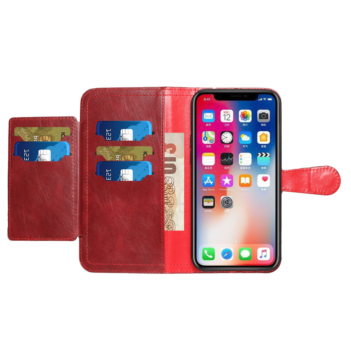 For Samsung Galaxy A54 5G Card Holder Zipper Storage Leather Wallet Case Cover - Picture 23 of 34