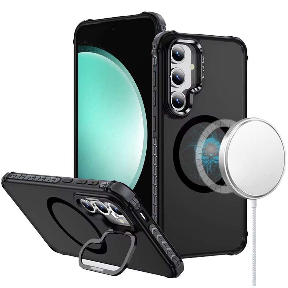 Per Samsung Galaxy S23 supporto fotocamera metallo, custodia colore MagSafe compatibile - Foto 13 di 53