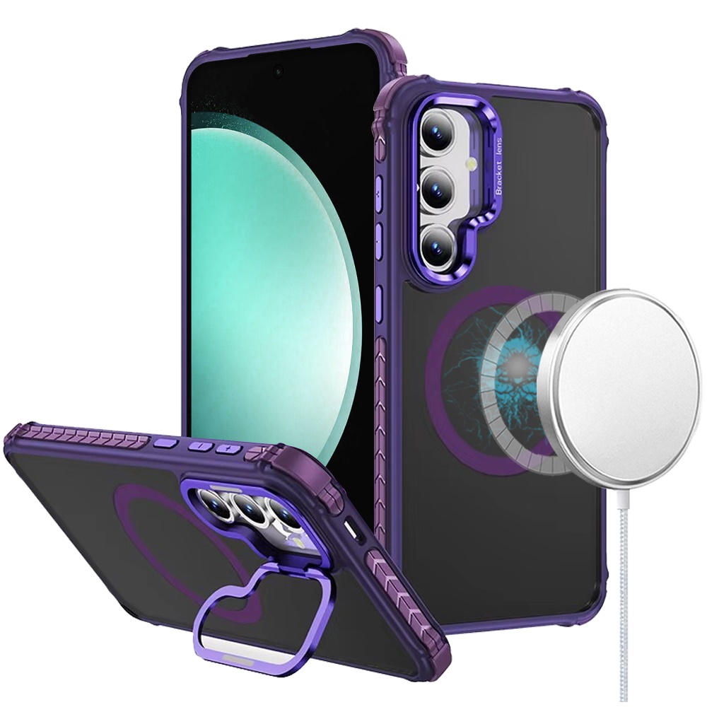 Per Samsung Galaxy S23 supporto fotocamera metallo, custodia colore MagSafe compatibile - Foto 35 di 53