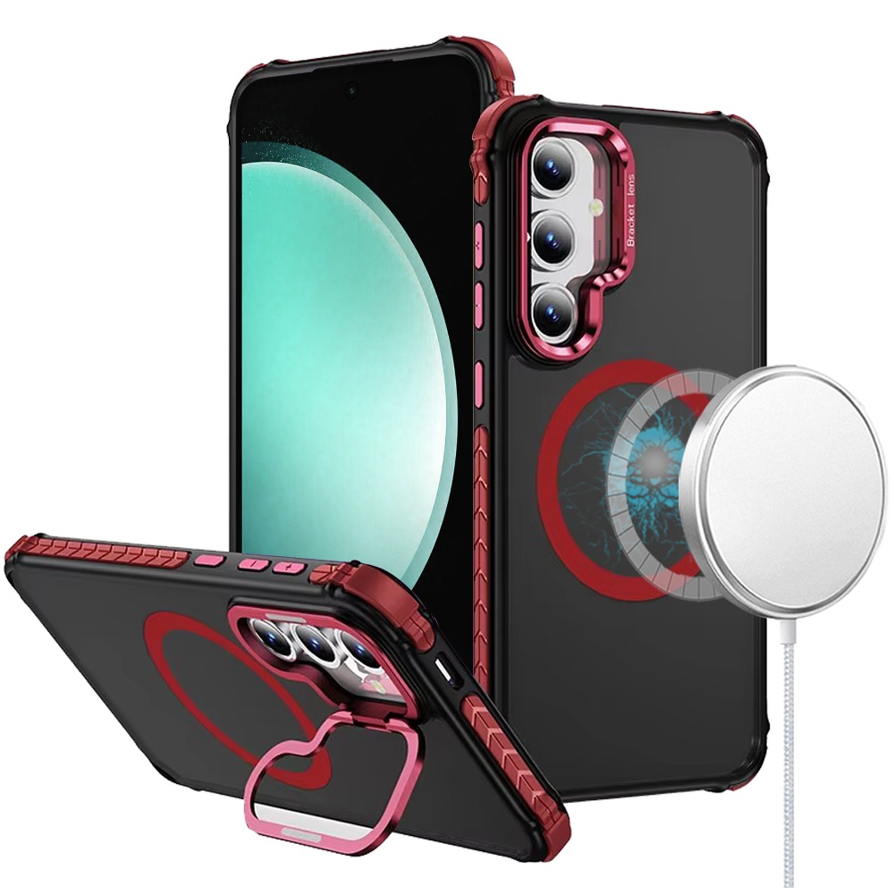 Per Samsung Galaxy S23 supporto fotocamera metallo, custodia colore MagSafe compatibile - Foto 46 di 53
