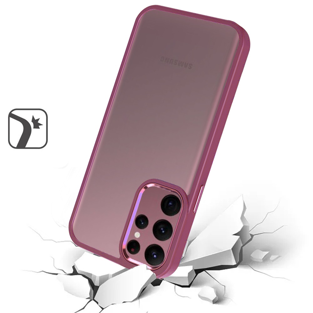 For Samsung Galaxy S23 Ultra Slim Hybrid Transparent Frame Protective Case Cover - Picture 10 of 25
