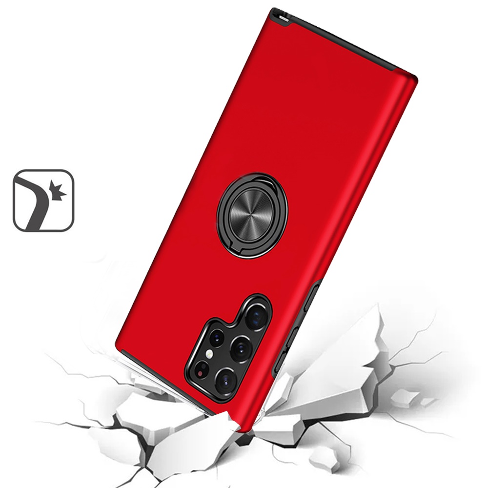Für Samsung Galaxy S23 Ultra Hybrid Metall unsichtbarer Ring Ständer Slim Case Cover - Bild 33 von 45