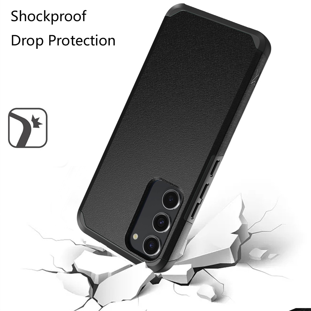For Samsung Galaxy S23 FE Fan Edition Shockproof Hybrid 2in1 + Screen Case Cover - Picture 15 of 80