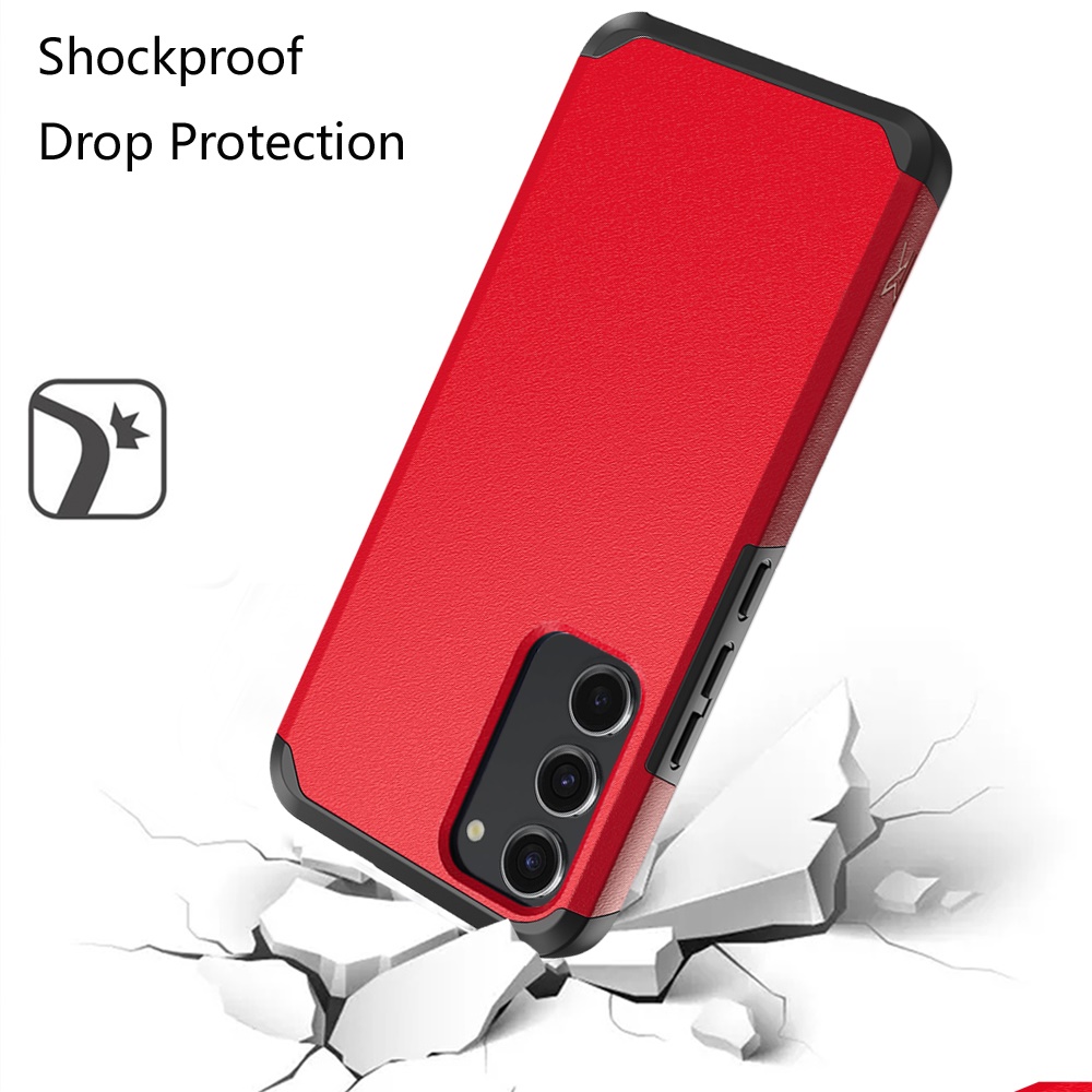 For Samsung Galaxy S23 FE Fan Edition Shockproof Hybrid 2in1 + Screen Case Cover - Picture 72 of 80