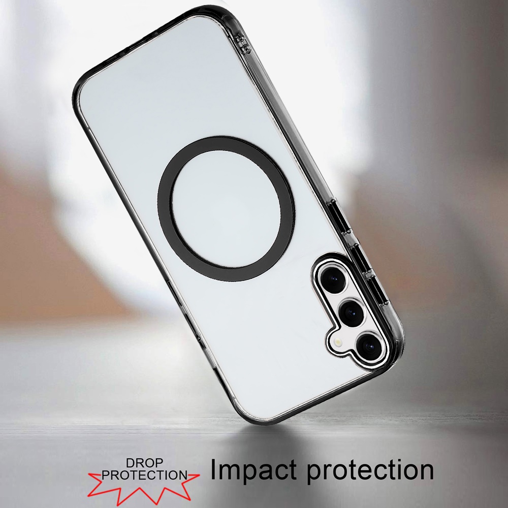 Für Samsung Galaxy S25 / S24 Clear TPU Circle Kompatibel mit MagSafe Case Hülle - Bild 10 von 55