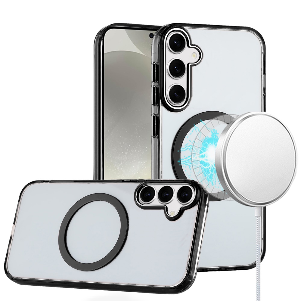 Für Samsung Galaxy S25 / S24 Clear TPU Circle Kompatibel mit MagSafe Case Hülle - Bild 9 von 55