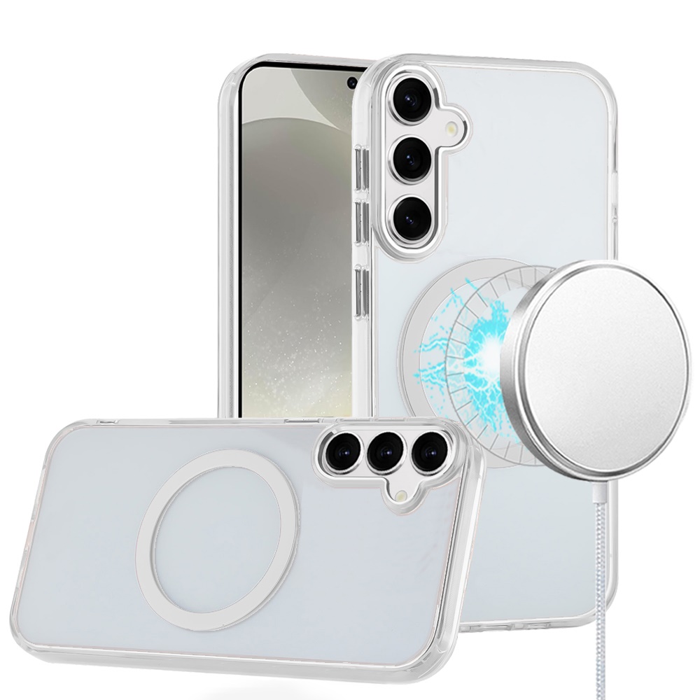 Für Samsung Galaxy S25 / S24 Clear TPU Circle Kompatibel mit MagSafe Case Hülle - Bild 19 von 55