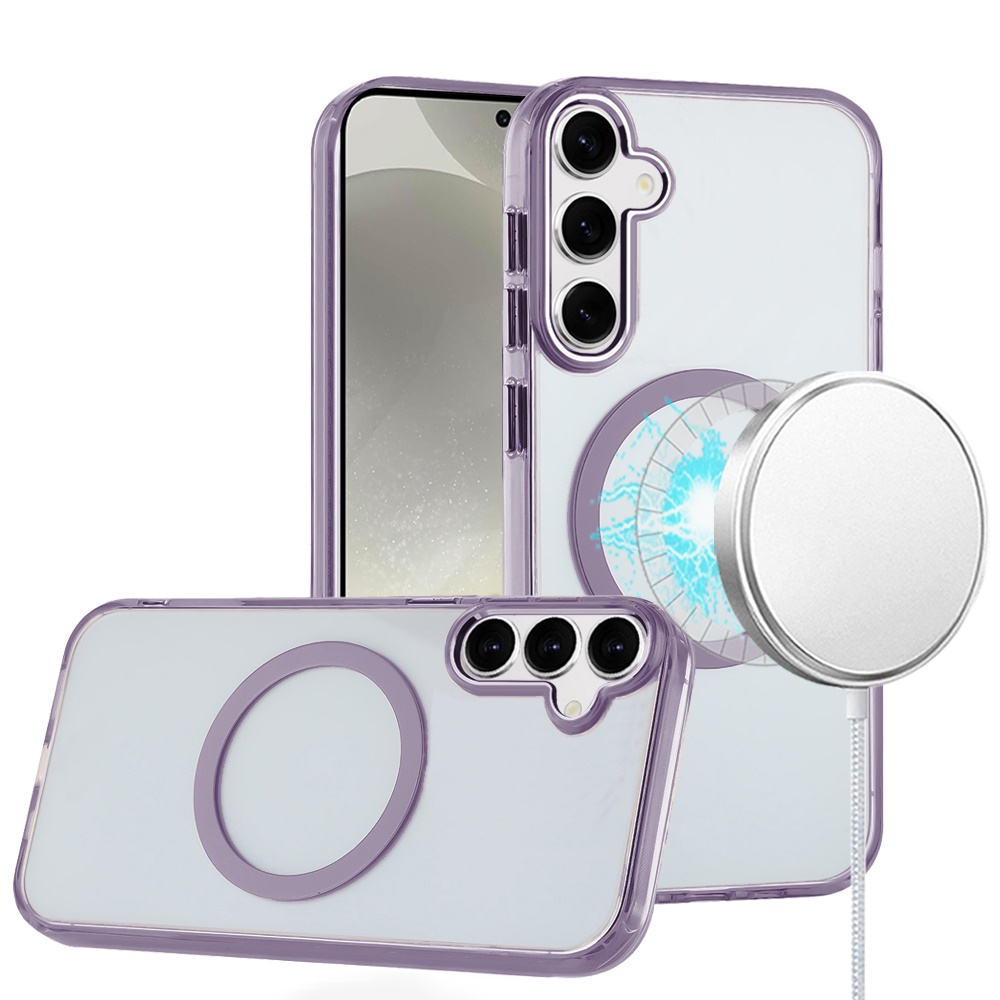 Für Samsung Galaxy S25 / S24 Clear TPU Circle Kompatibel mit MagSafe Case Hülle - Bild 48 von 55