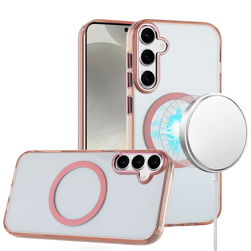 Für Samsung Galaxy S25 / S24 Clear TPU Circle Kompatibel mit MagSafe Case Hülle - Bild 29 von 55