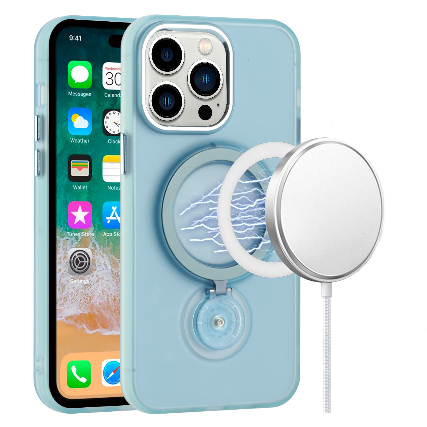 Für Samsung Galaxy S25 / S24 Hybrid Ring Ständer mit MagSafe Kompatibel Case Hülle - Bild 23 von 48