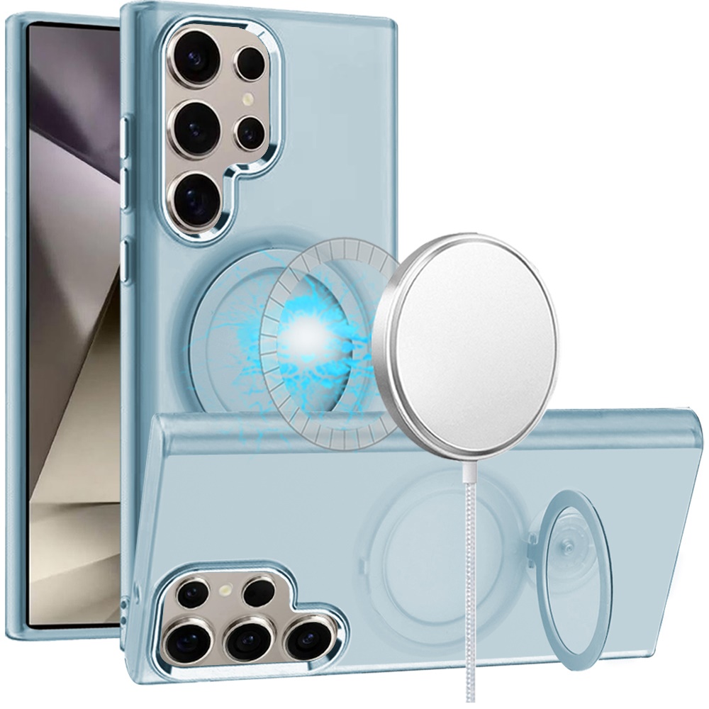 Für Samsung Galaxy S25 / S24 Hybrid Ring Ständer mit MagSafe Kompatibel Case Hülle - Bild 20 von 48
