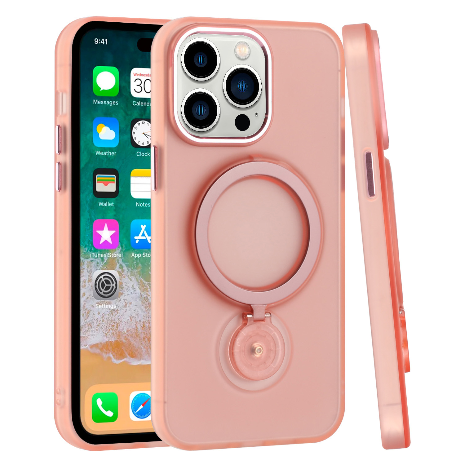 Für Samsung Galaxy S25 / S24 Hybrid Ring Ständer mit MagSafe Kompatibel Case Hülle - Bild 48 von 48