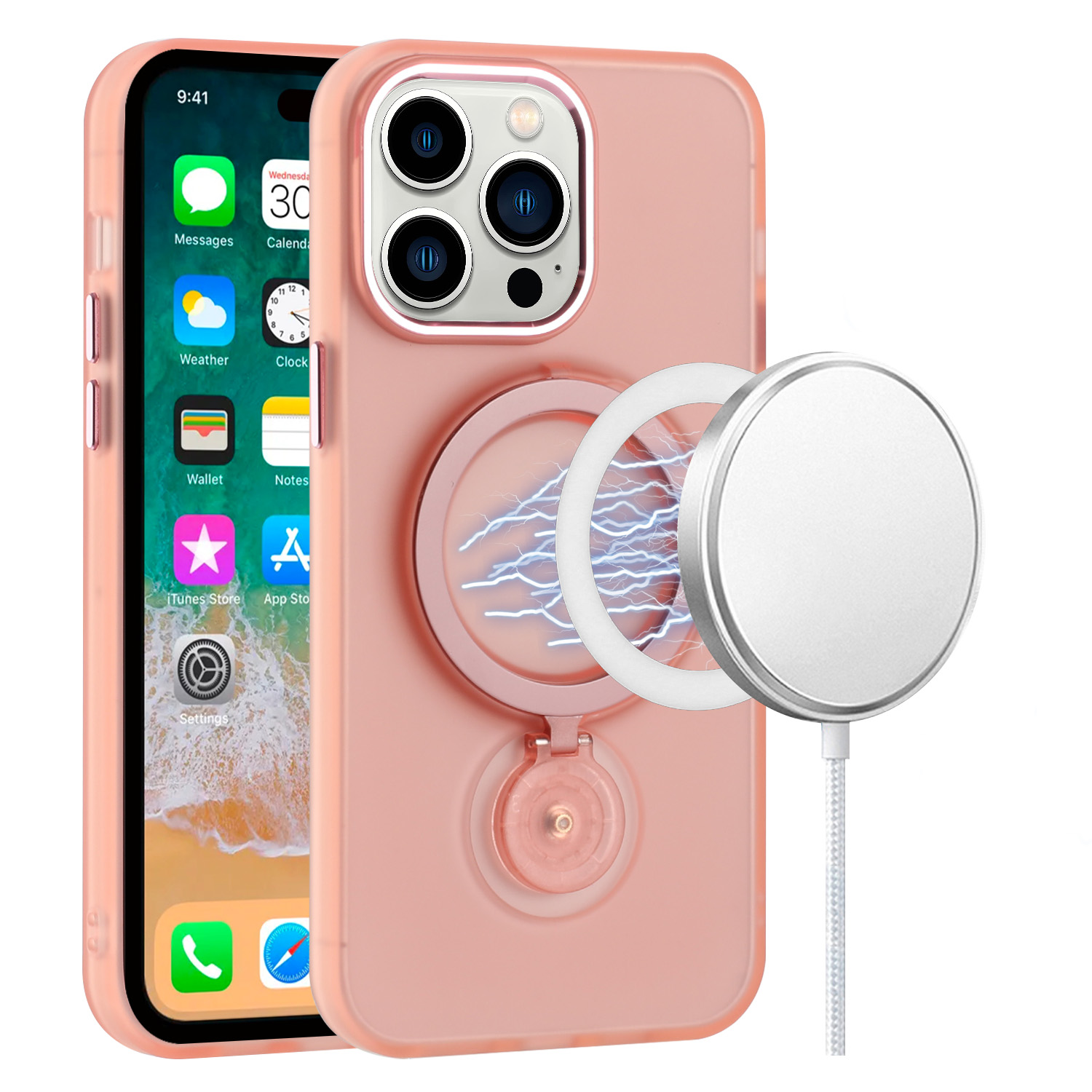 Für Samsung Galaxy S25 / S24 Hybrid Ring Ständer mit MagSafe Kompatibel Case Hülle - Bild 46 von 48
