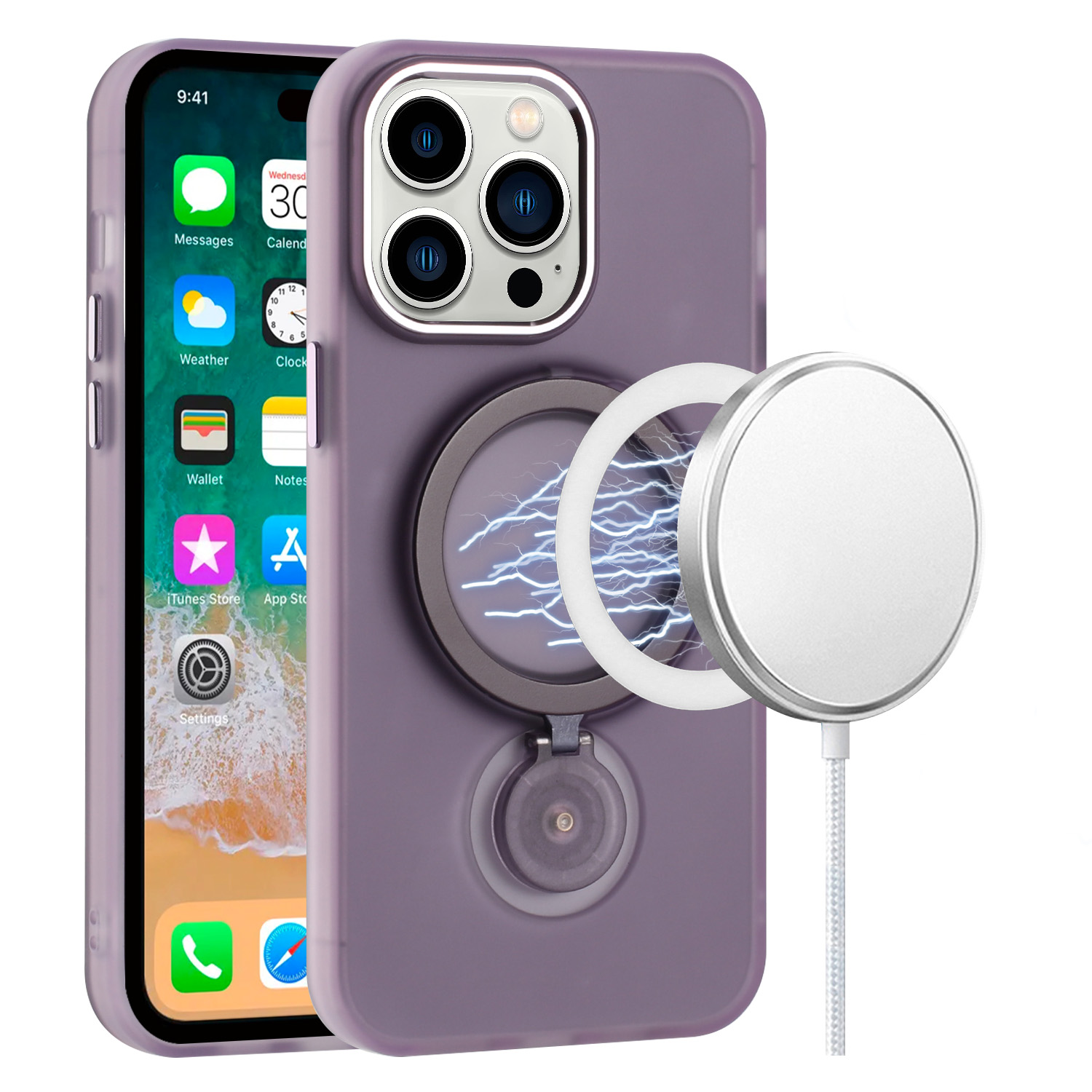 Für Samsung Galaxy S25 / S24 Hybrid Ring Ständer mit MagSafe Kompatibel Case Hülle - Bild 33 von 48