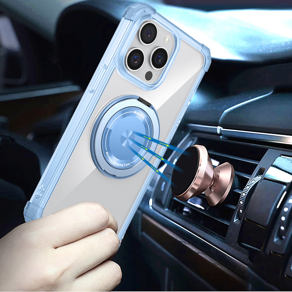 For Samsung Galaxy S25 S24 Compatible w/ Magsafe Ring Invisible Stand Case Cover - Picture 48 of 57