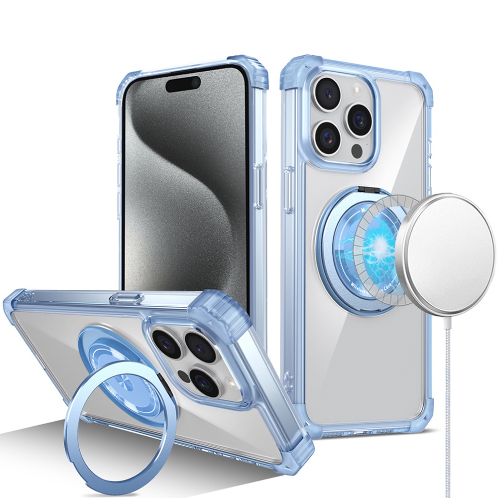 For Samsung Galaxy S25 S24 Compatible w/ Magsafe Ring Invisible Stand Case Cover - Picture 46 of 57