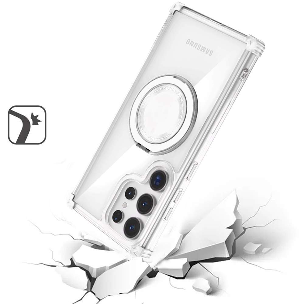 For Samsung Galaxy S25 S24 Compatible w/ Magsafe Ring Invisible Stand Case Cover - Picture 19 of 57