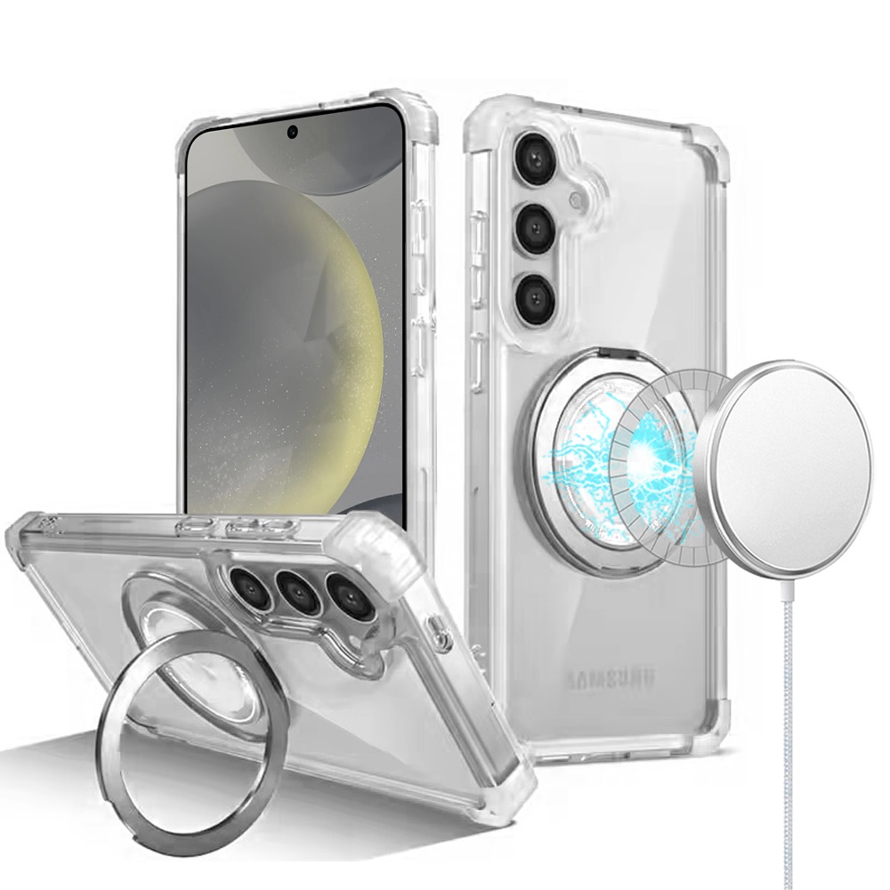 For Samsung Galaxy S25 S24 Compatible w/ Magsafe Ring Invisible Stand Case Cover - Picture 11 of 57