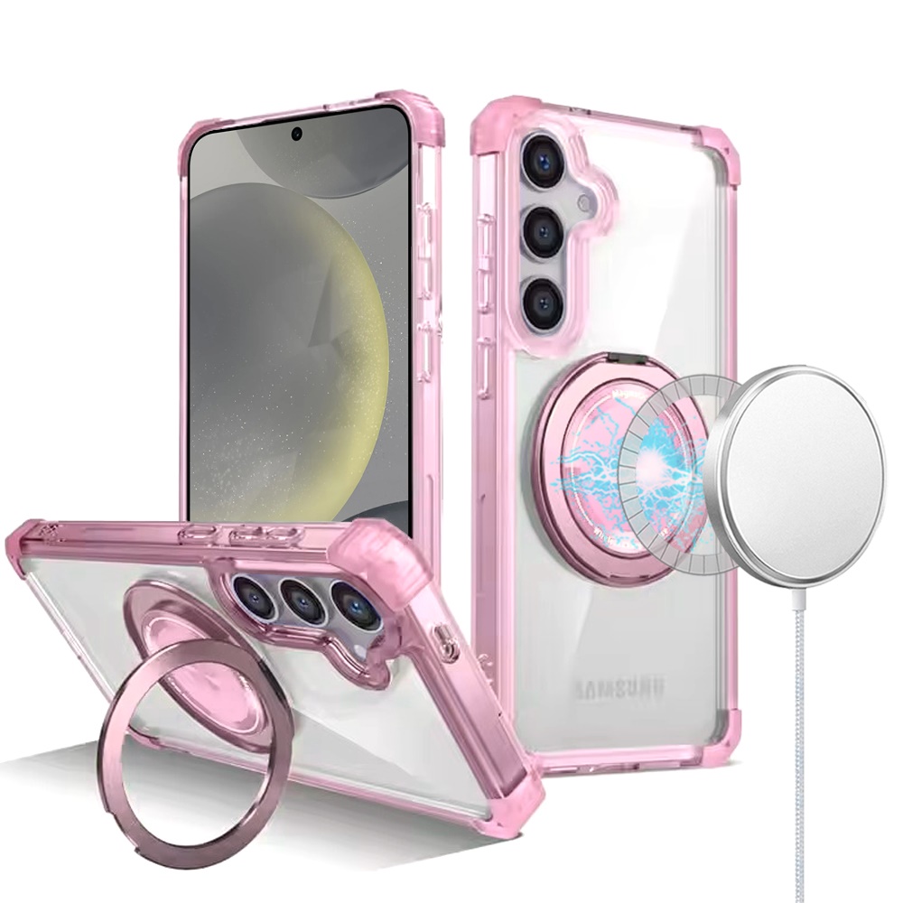 For Samsung Galaxy S25 S24 Compatible w/ Magsafe Ring Invisible Stand Case Cover - Picture 20 of 57