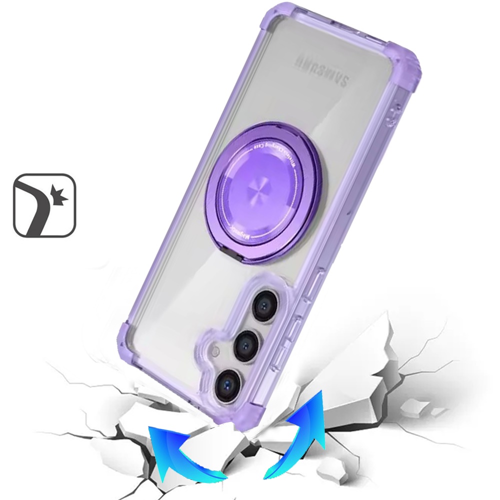 For Samsung Galaxy S25 S24 Compatible w/ Magsafe Ring Invisible Stand Case Cover - Picture 50 of 57